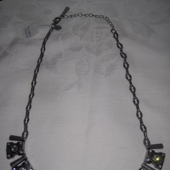 NEW w/ Tags Lia Sophia MATRIX Necklace Bib Choker Antique Retired - Picture 3 of 6